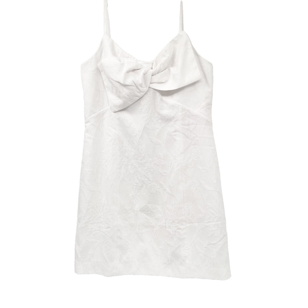 LILLY PULITZER Sz 12 NWT Willalynn Stretch Bow Dress in White Caliente Jacquard